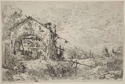 Landscape with a Woman at a Well