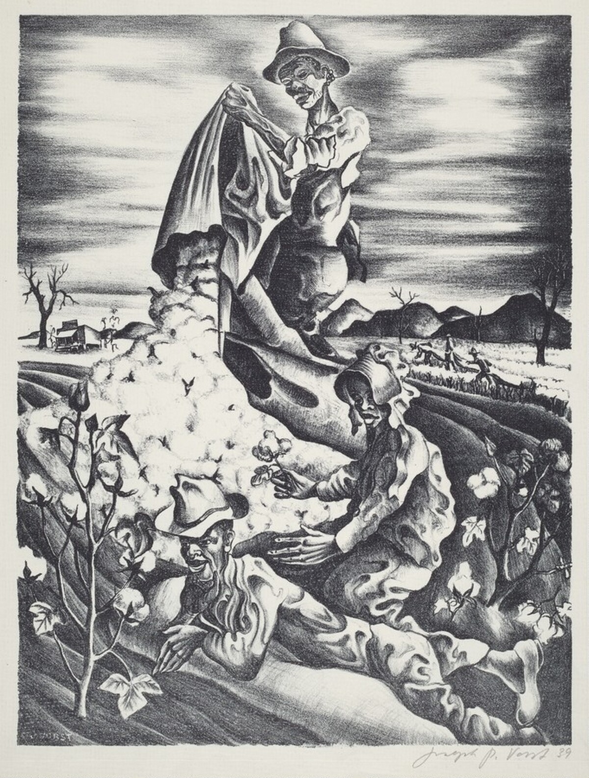 Untitled (Cotton Pickers) by Joseph Paul Vorst