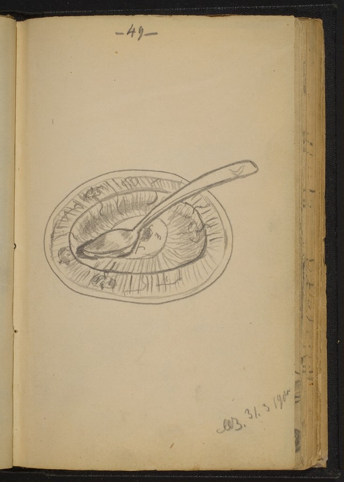 Dish with a Spoon by Max Beckmann