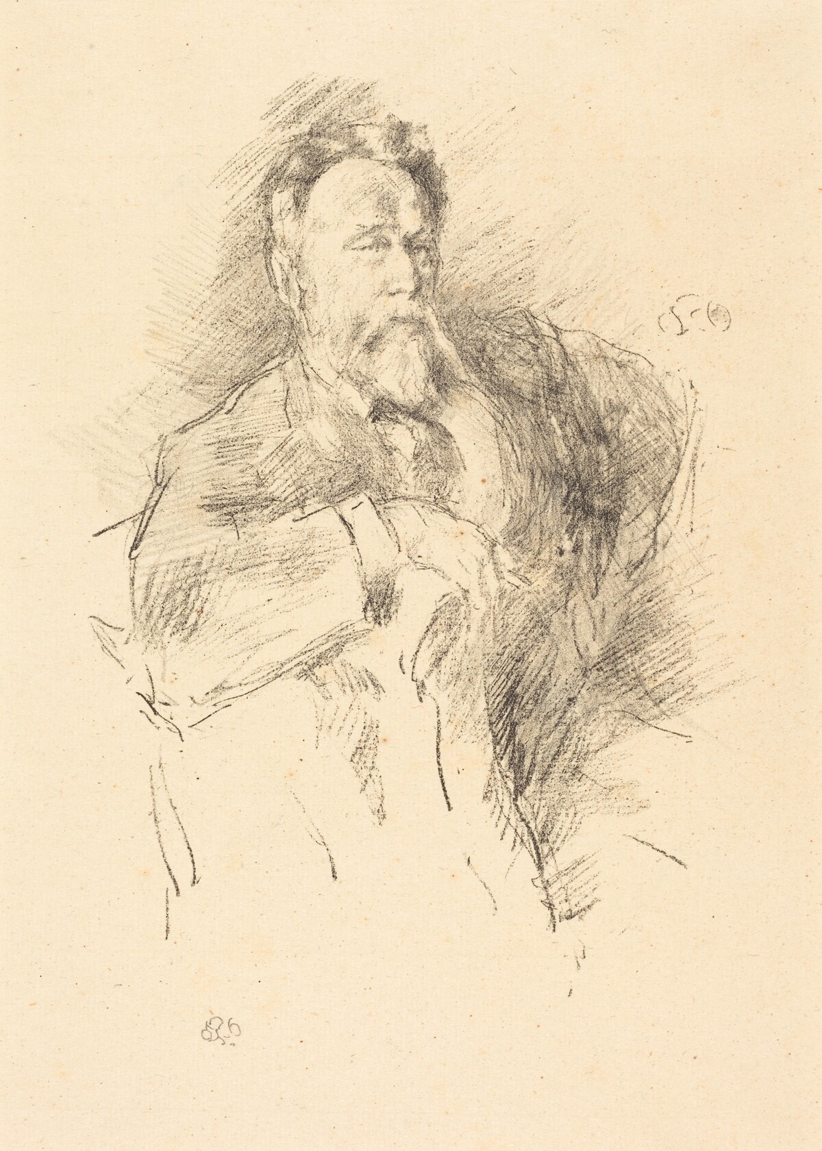 Sketch of William E. Henley by James McNeill Whistler