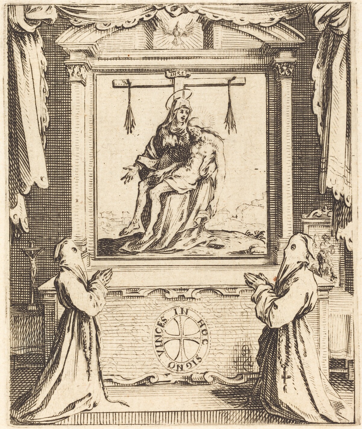 Frontispiece for The Order of the White Penitents at Nancy by Jacques Callot