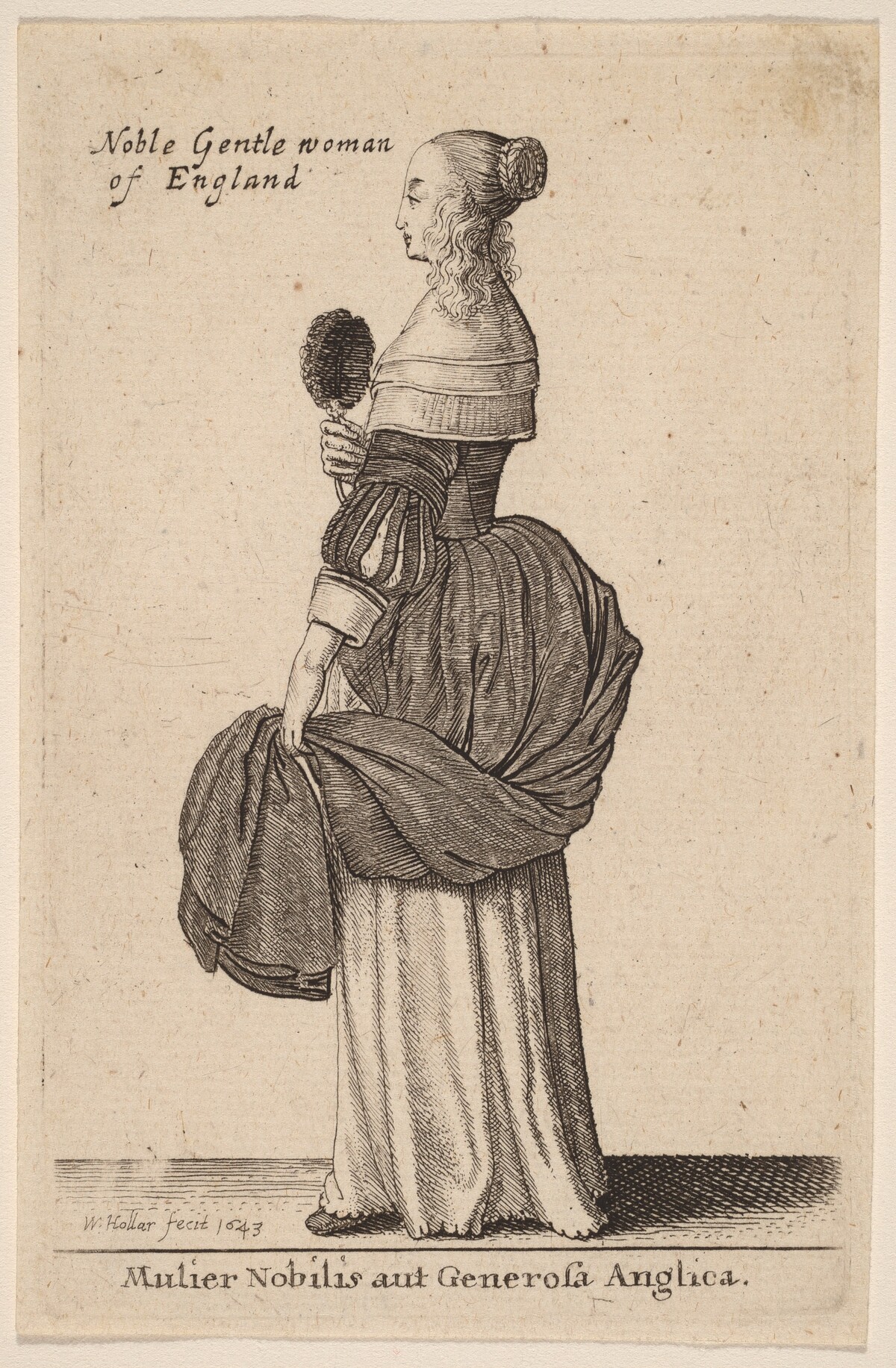 Mulier Nobilis aut Generosa Anglica by Wenceslaus Hollar