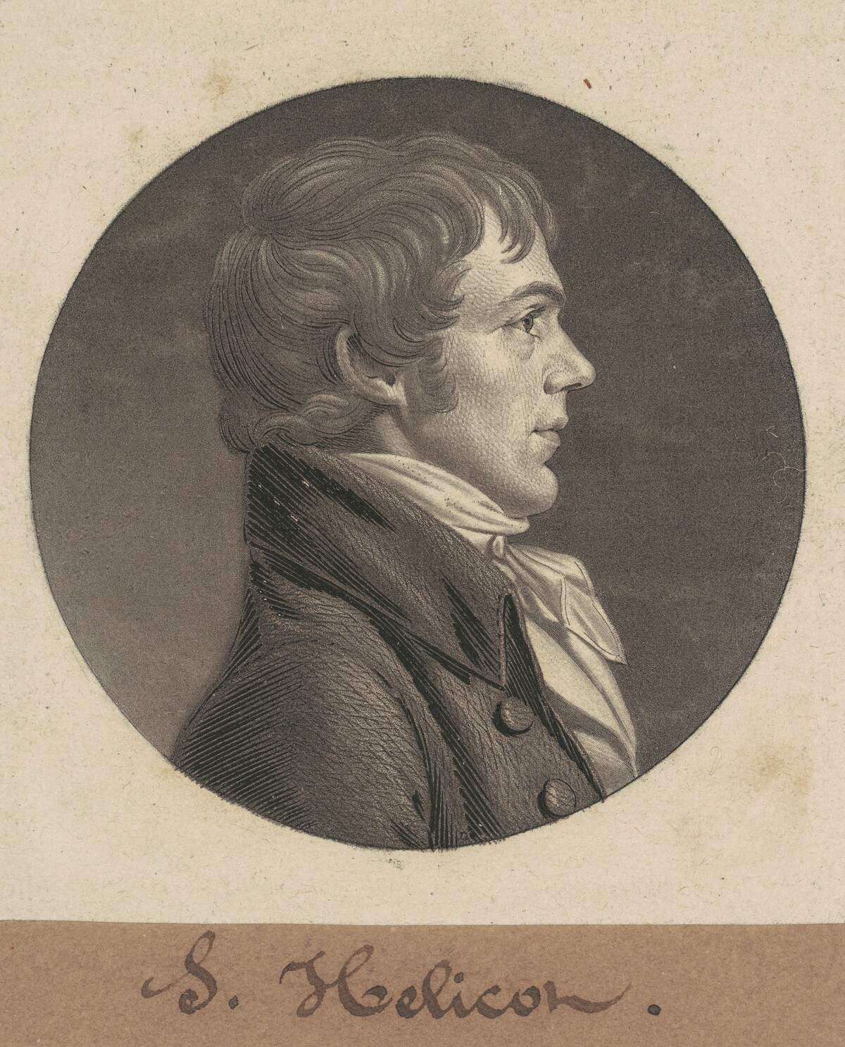 J. Ellicott by Charles B. J. Févret de Saint-Mémin