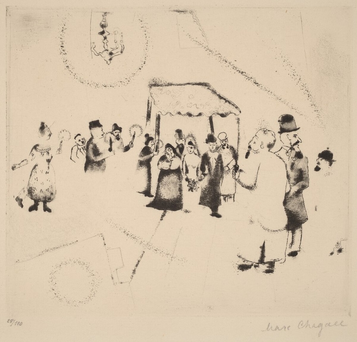 The Wedding by Marc Chagall