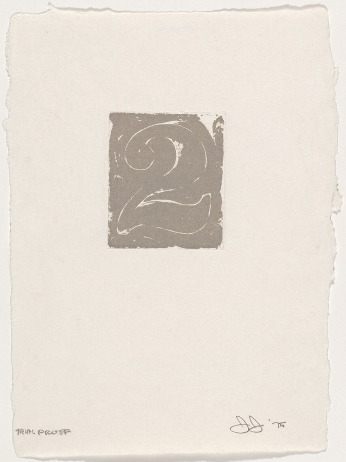 2 [trial proof] by Jasper Johns