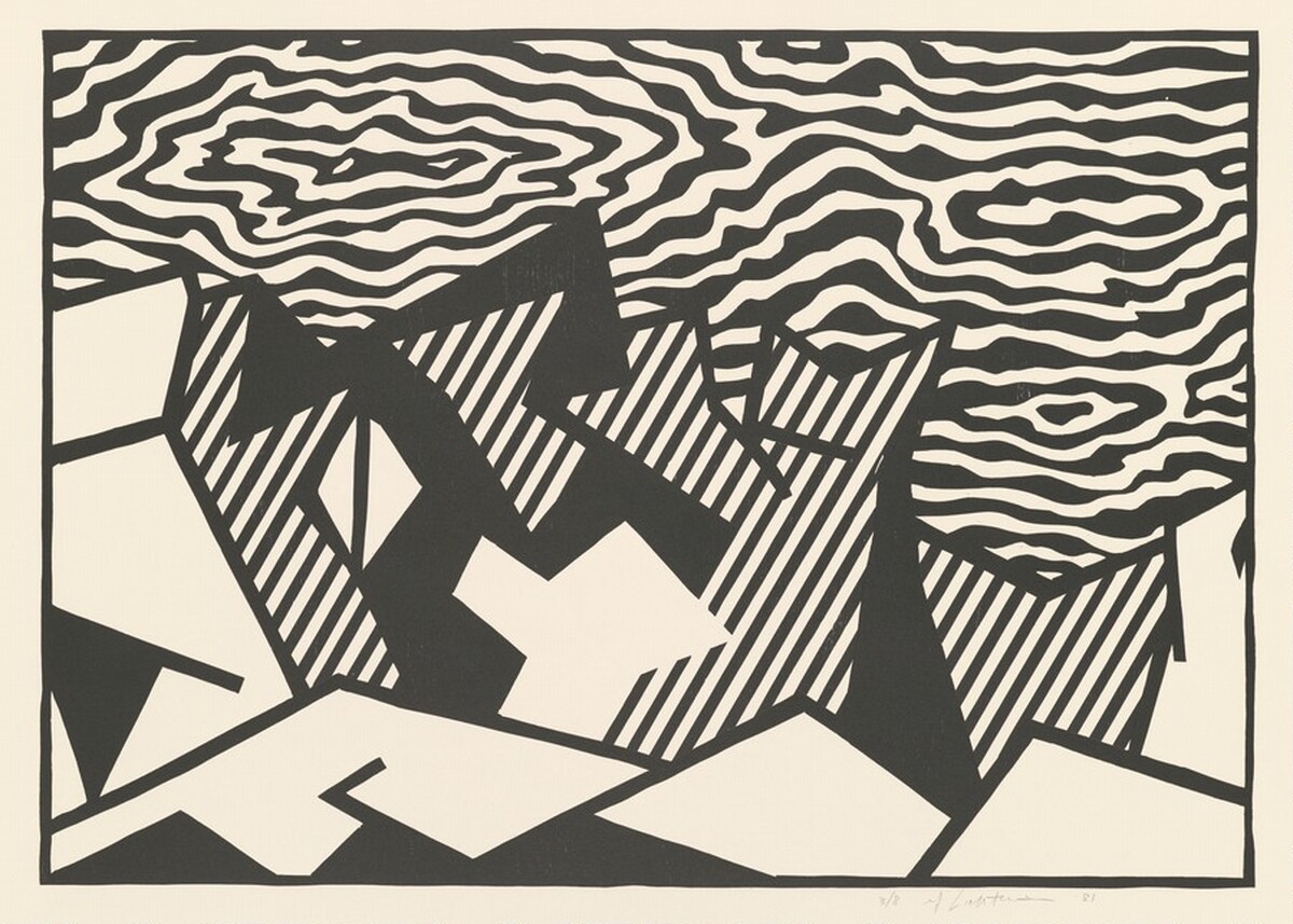 Morton A. Mort (Black State) by Roy Lichtenstein