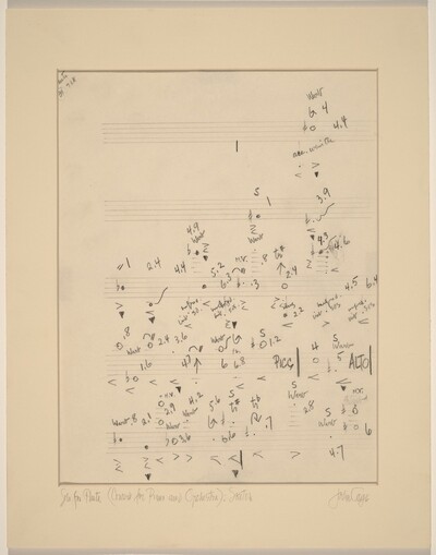 Solo for Flute (Concert for Piano and Orchestra): Sketch