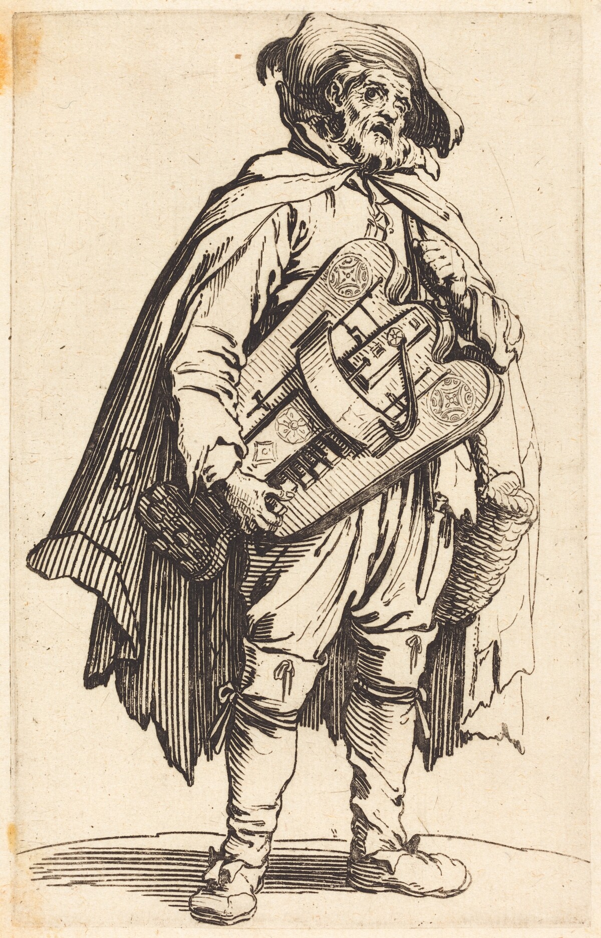The Hurdy-Gurdy Player by Jacques Callot