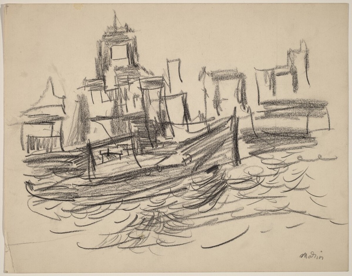 Untitled (Boat) by John Marin