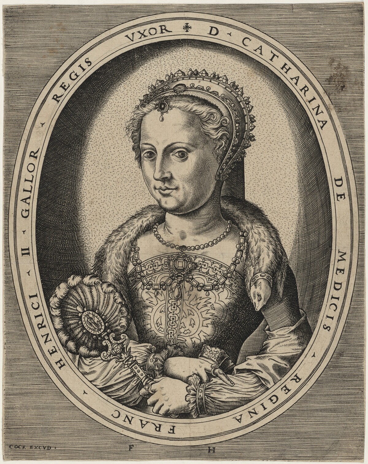 Catherine de Medici, Wife of Henry II of France by Frans Huys