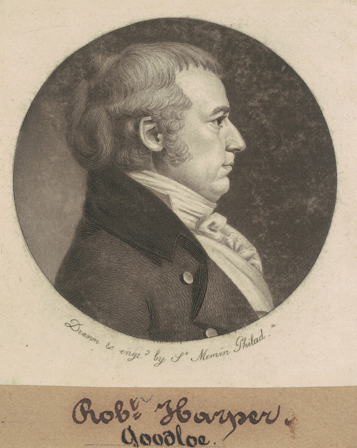 Robert Goodloe Harper by Charles B. J. Févret de Saint-Mémin