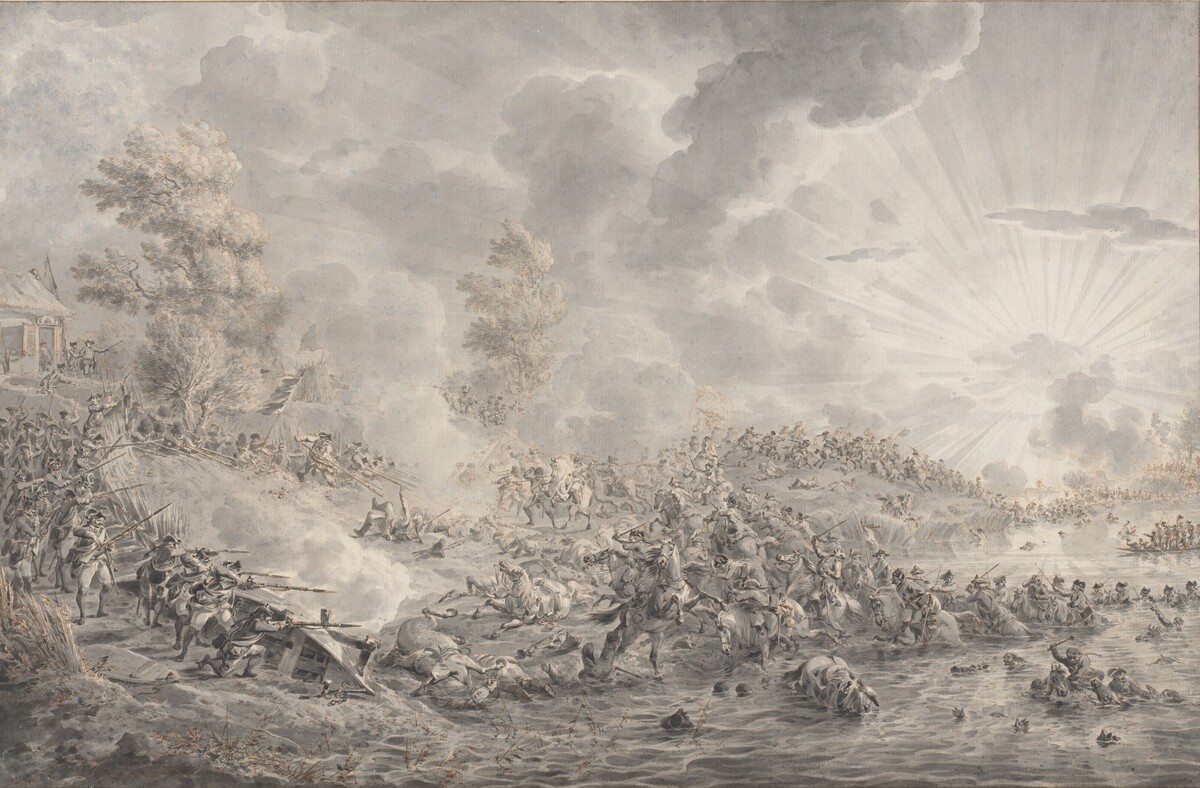 Battle by a River by Dirk Langendijk