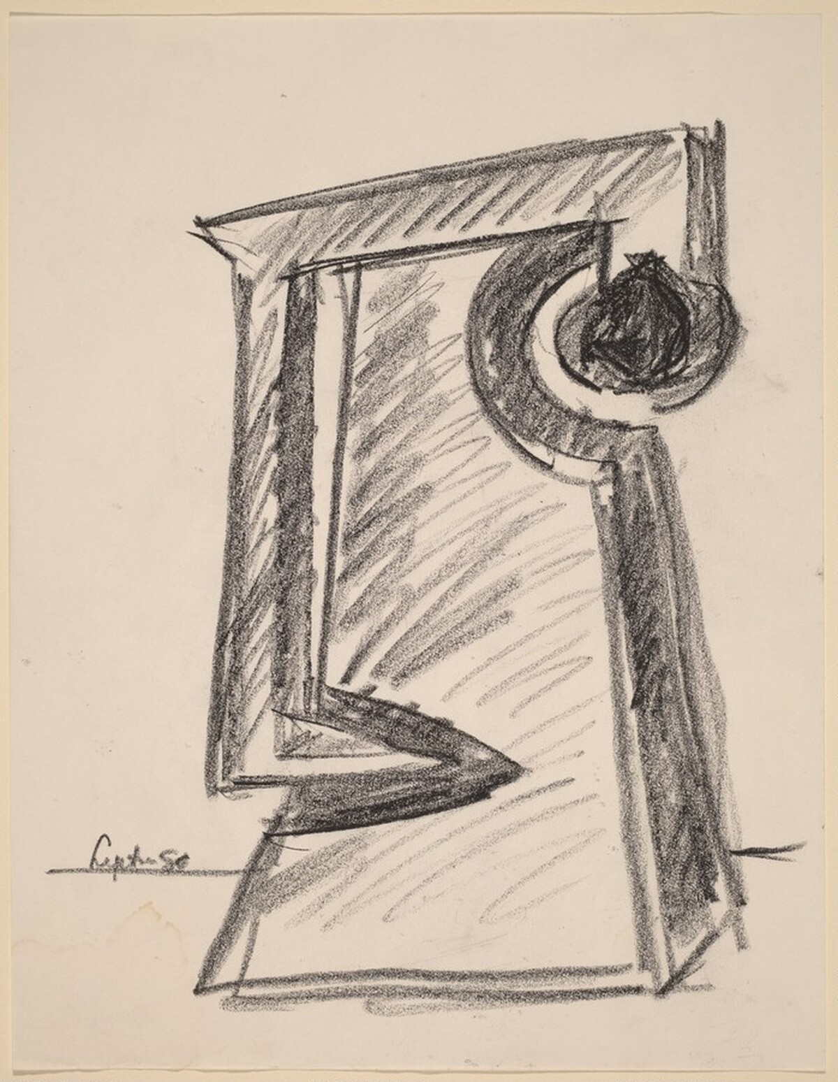 Study for "Unquiet Room" by Seymour Lipton
