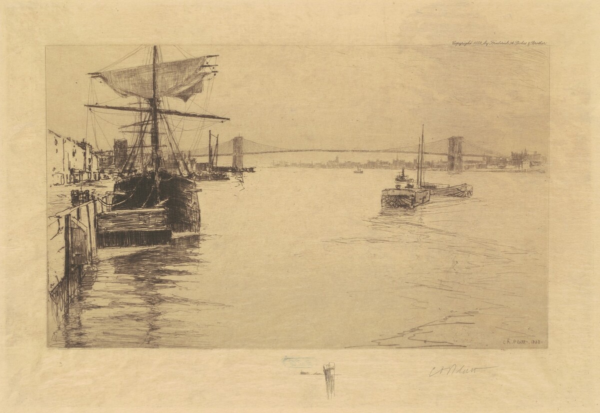 Brooklyn Bridge by Charles Platt A.