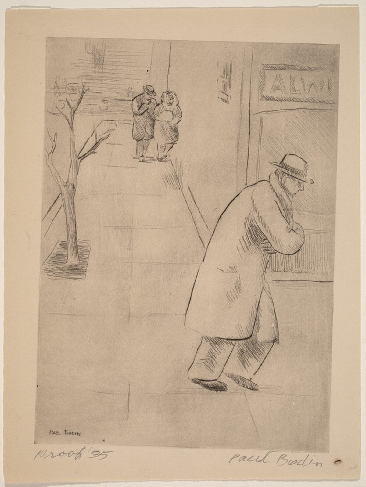 Untitled (Street Scene) by Paul Bodin