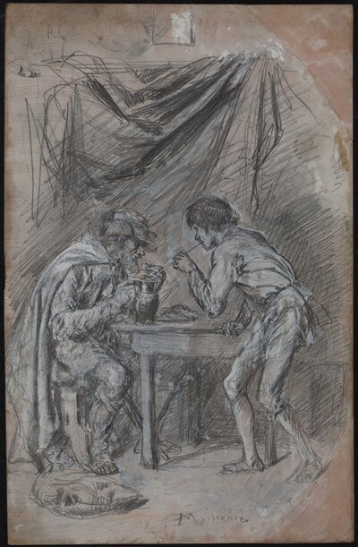 Lazarille de Tormes Stealing Drink from a Blind Man