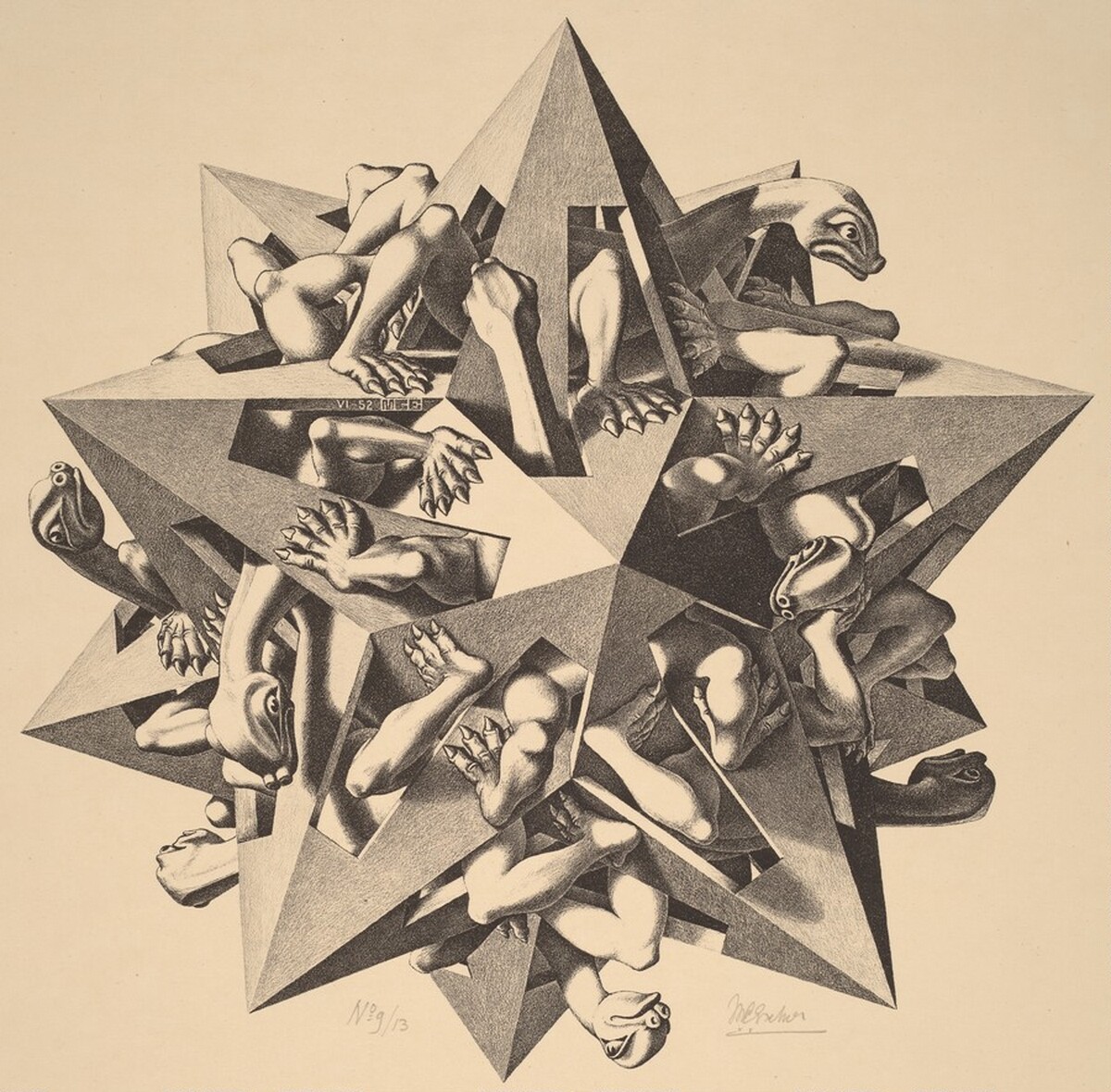 Gravity by M.C. Escher