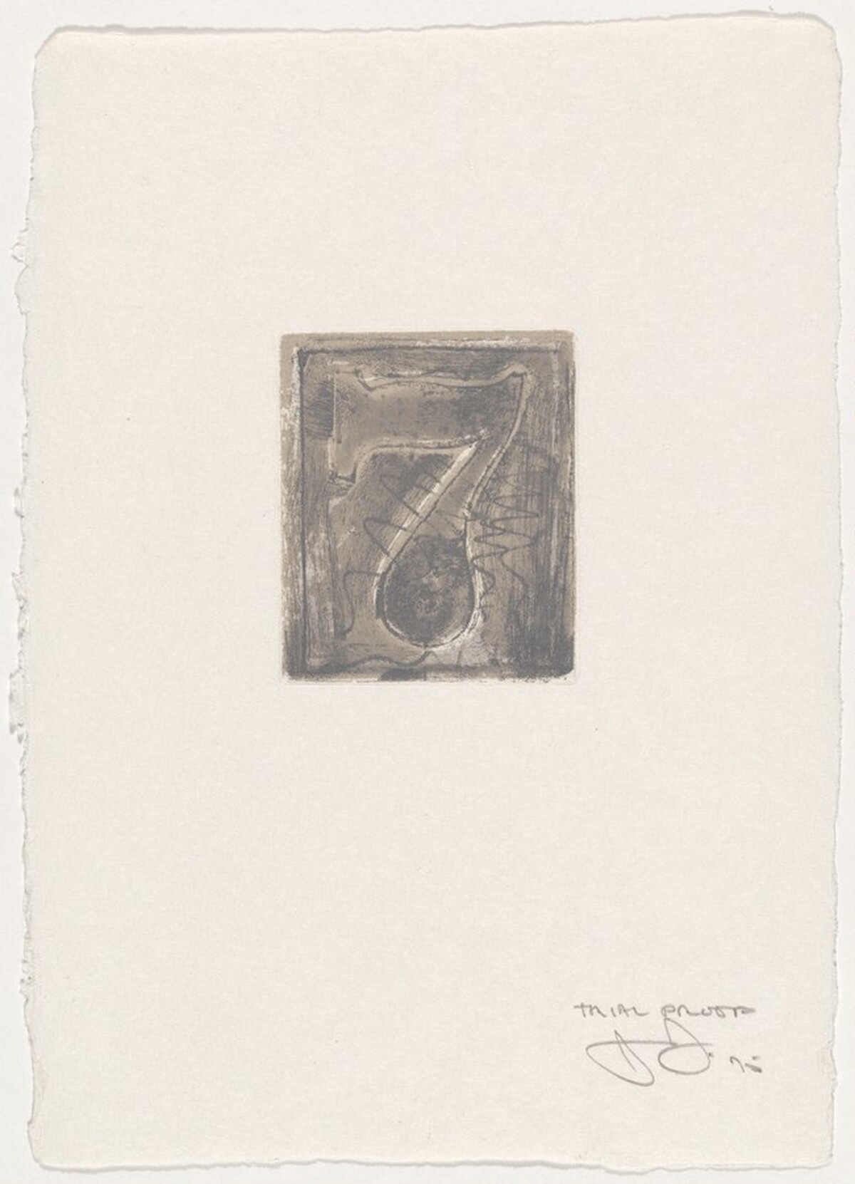 7 [trial proof] by Jasper Johns