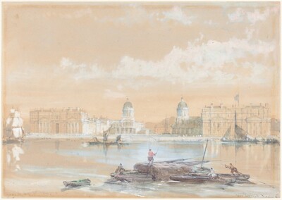The Naval College from the River at Greenwich