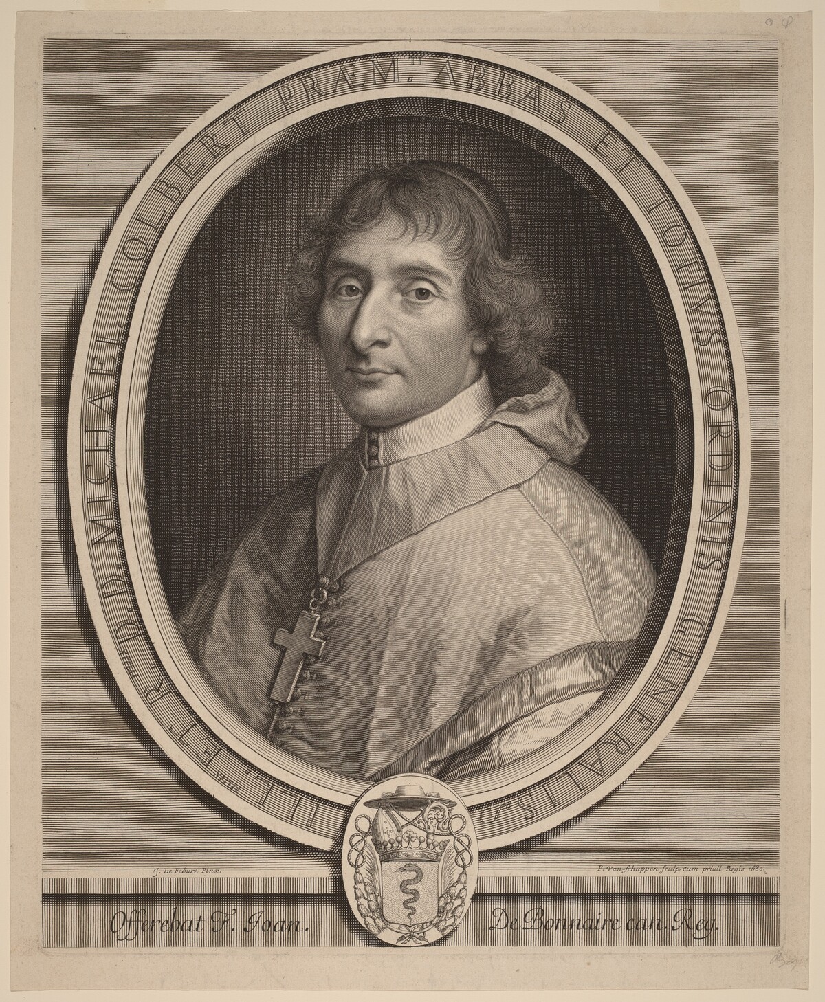 Michel Colbert by Peter Ludwig van Schuppen after Claude Lefebvre