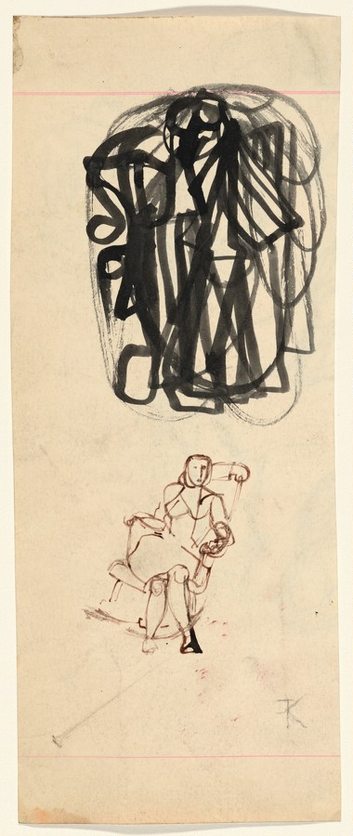 Untitled (Woman in Rocking Chair) by Franz Kline