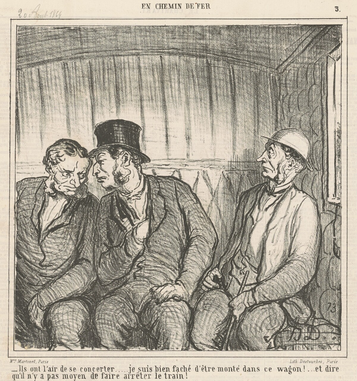 Ils on l'air de se concerter ... by Honoré Daumier