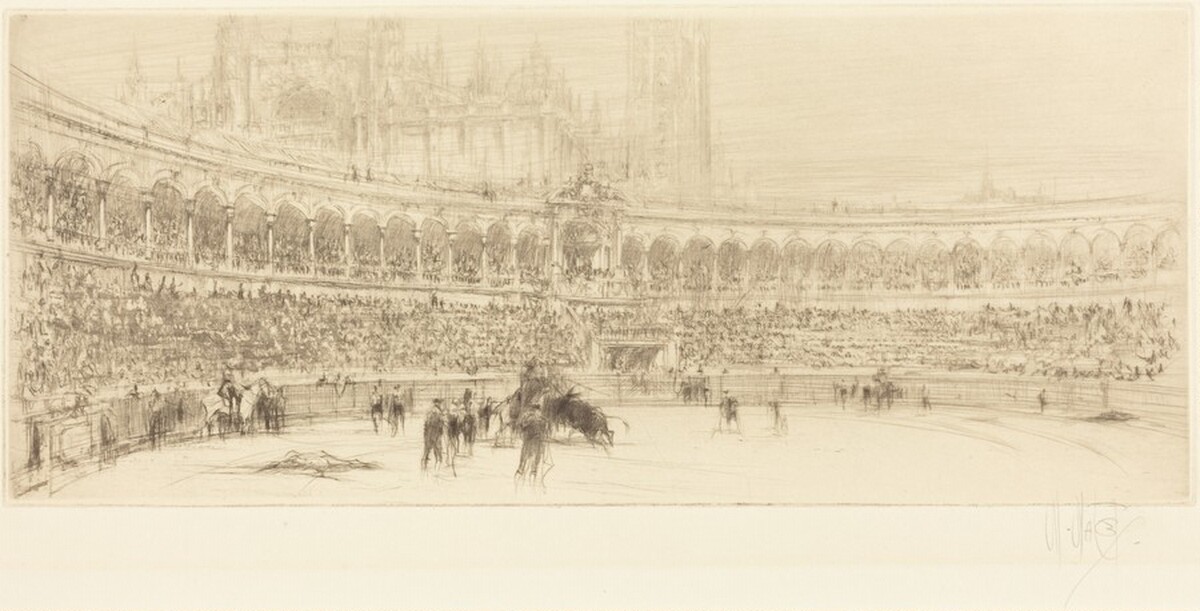 A Bull Fight, Seville by William Walcot