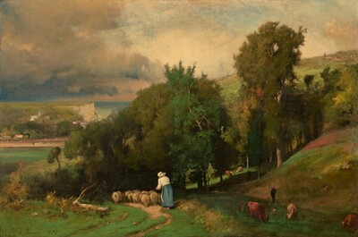 Hillside at Étretat