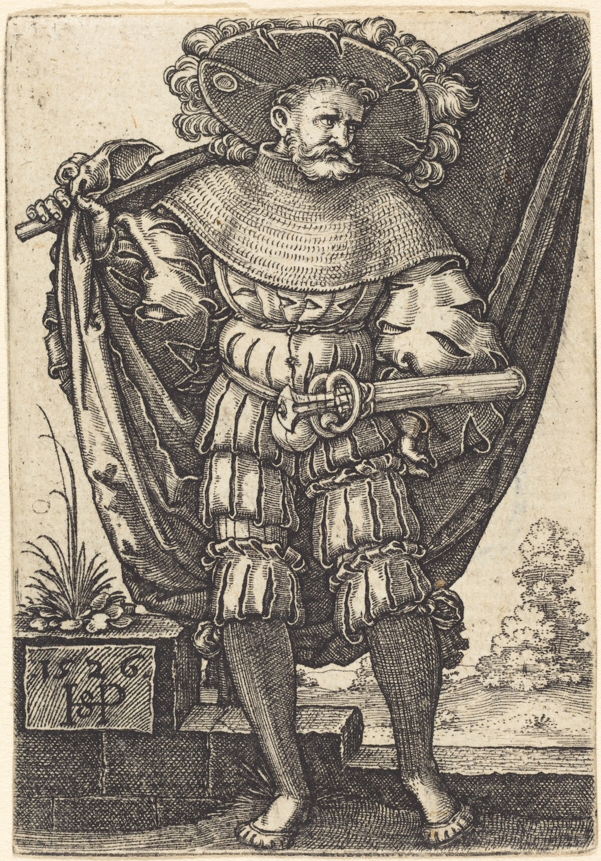 Standard Bearer by Sebald Beham