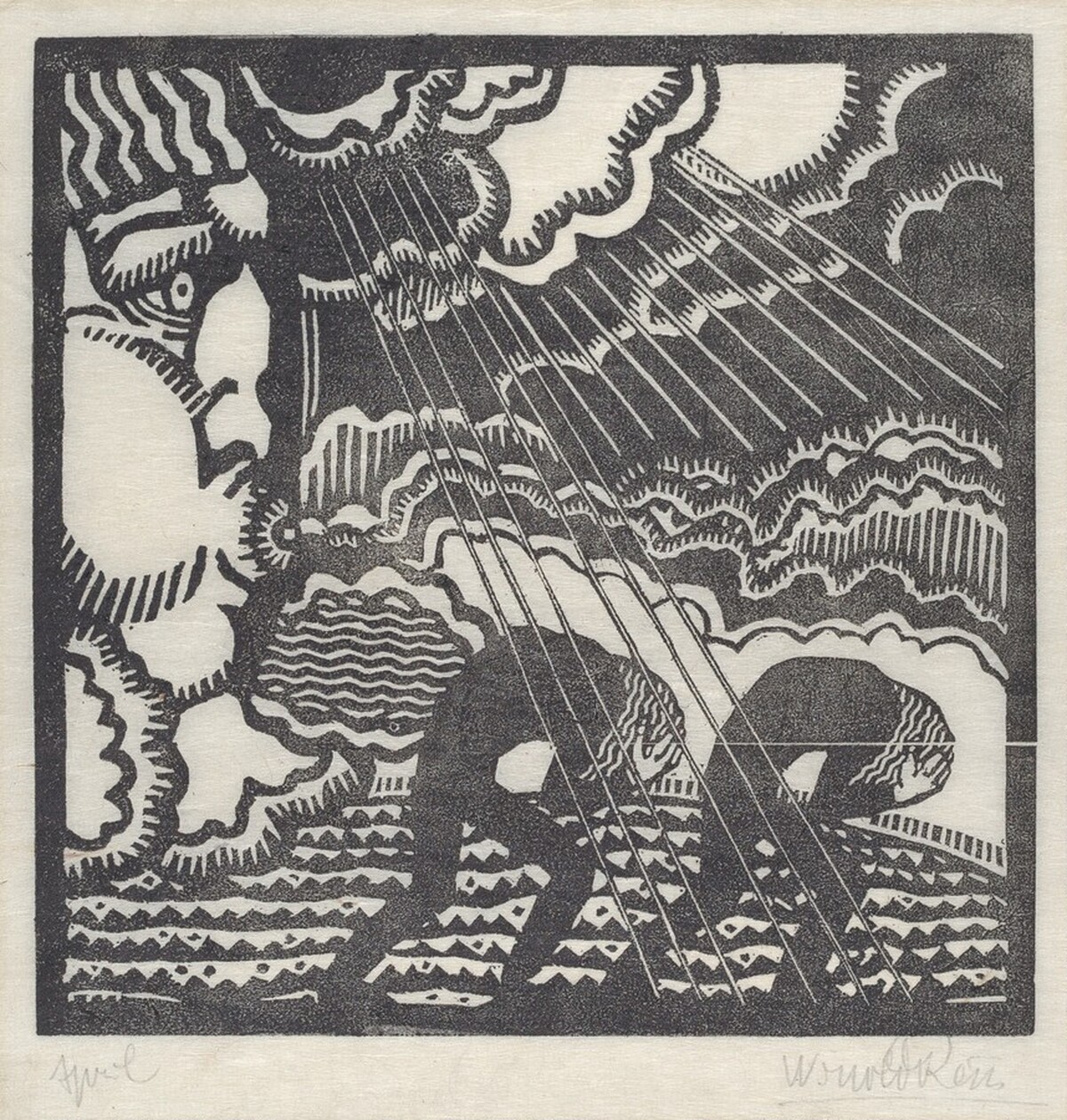 April by Fritz Winold Reiss