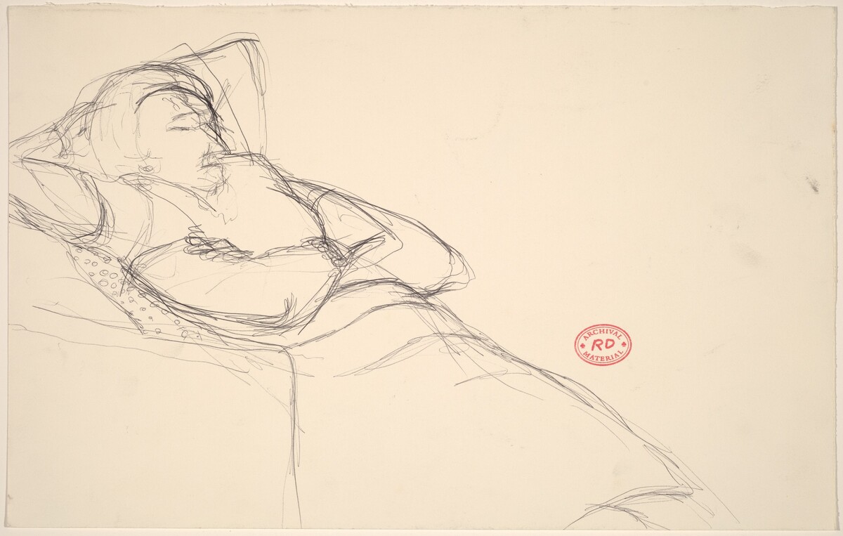 Untitled [woman reclining in a seat] by Richard Diebenkorn