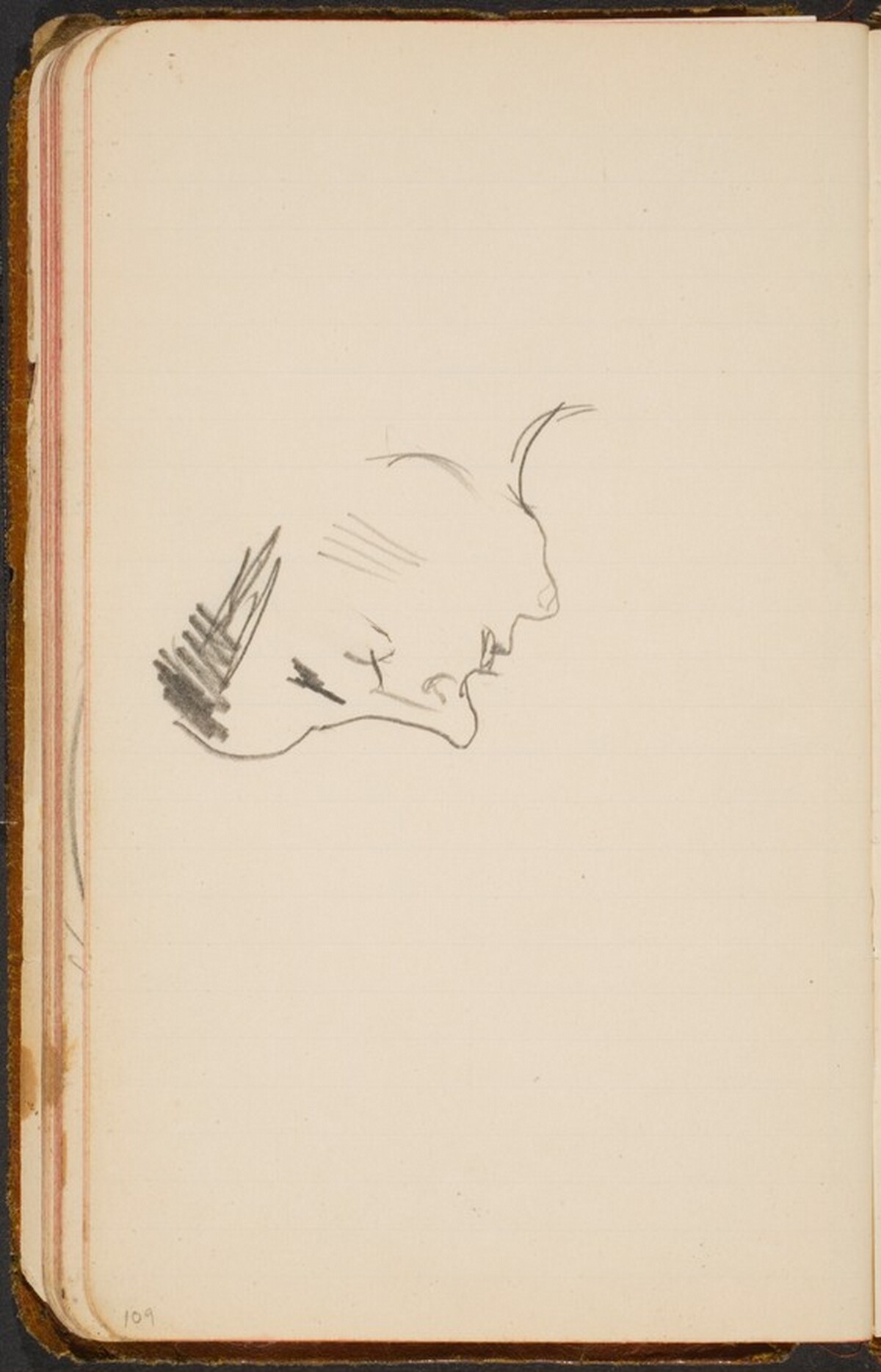 Frauenkopf im Profil (Woman's Profile) [p. 109] by Max Beckmann