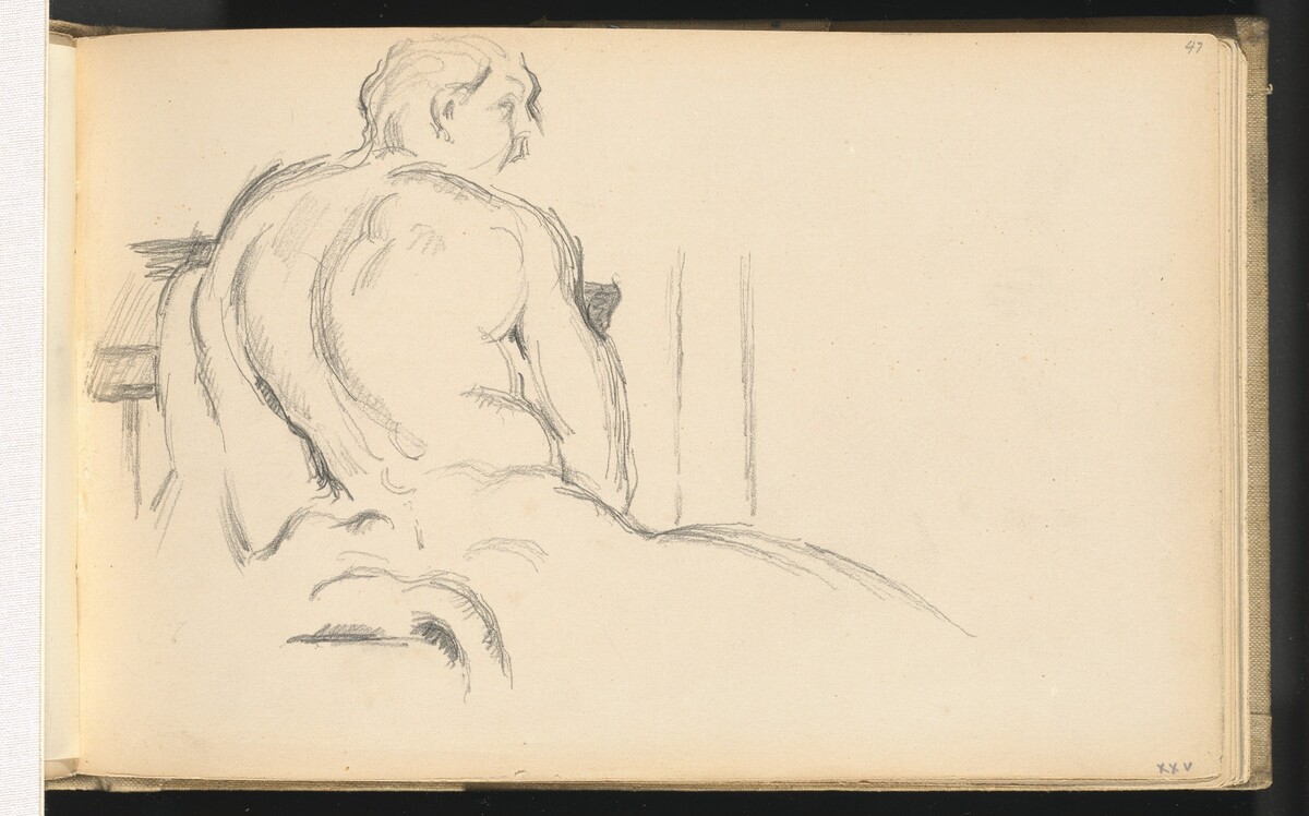Study of Puget's "Hercules Resting" by Paul Cezanne