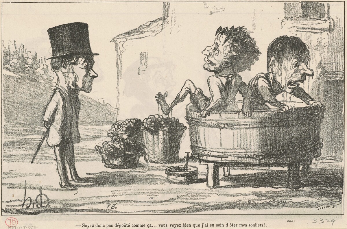 Soyez donc pas dégouté comme ca ... by Honoré Daumier