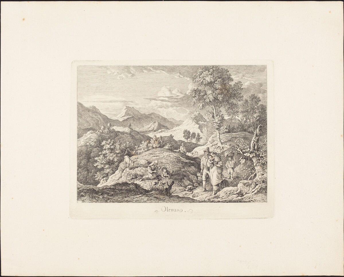 Olevano by Ludwig Richter