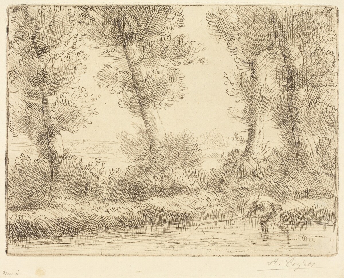 Banks of the Liane (Les bords de la Liane) by Alphonse Legros