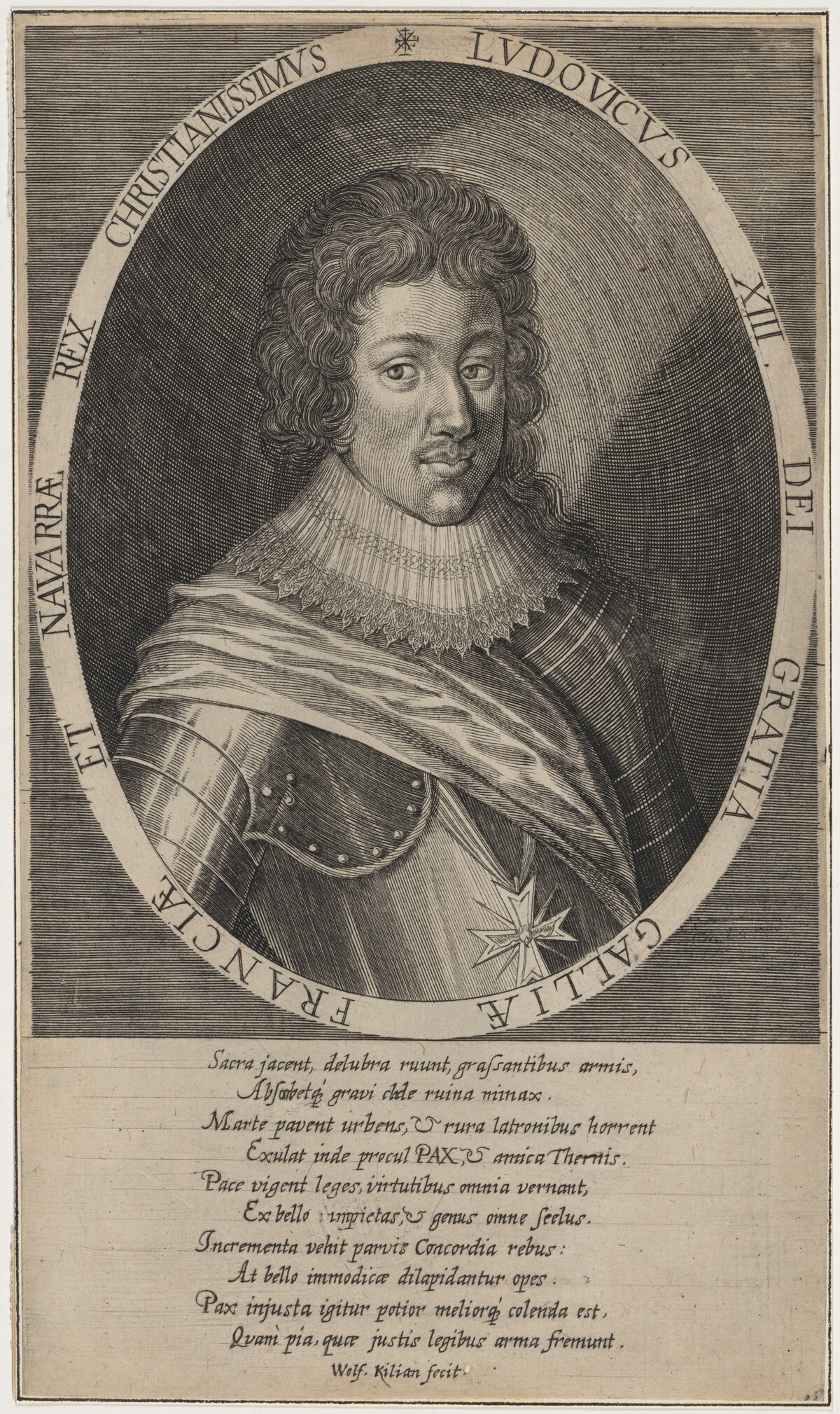 Louis XIII of France by Wolfgang Philipp Kilian