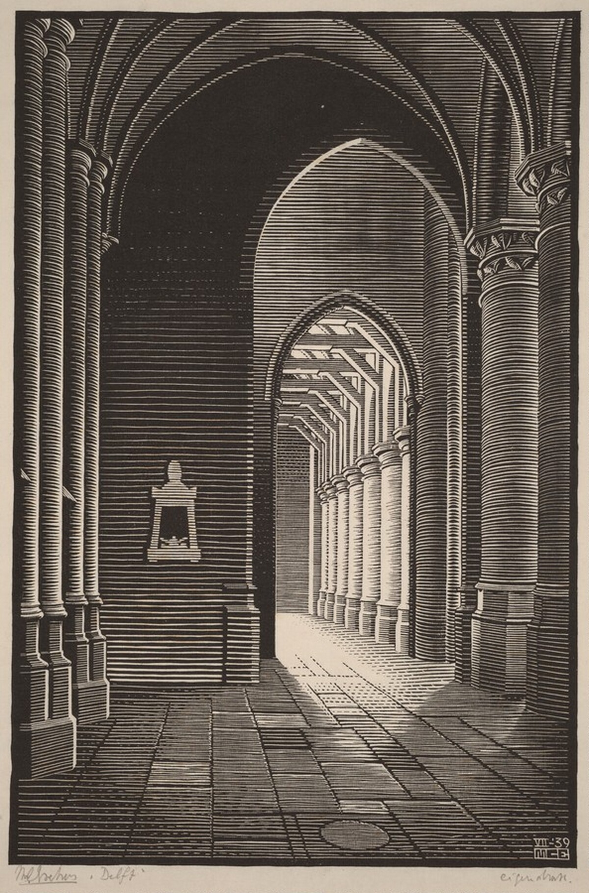 Nieuwe Kerk by M.C. Escher