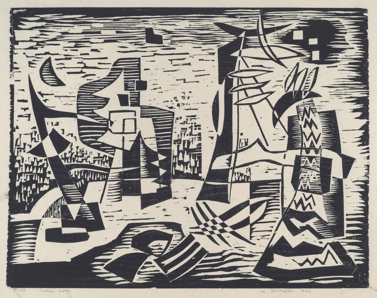 Indian Motif by Werner Drewes