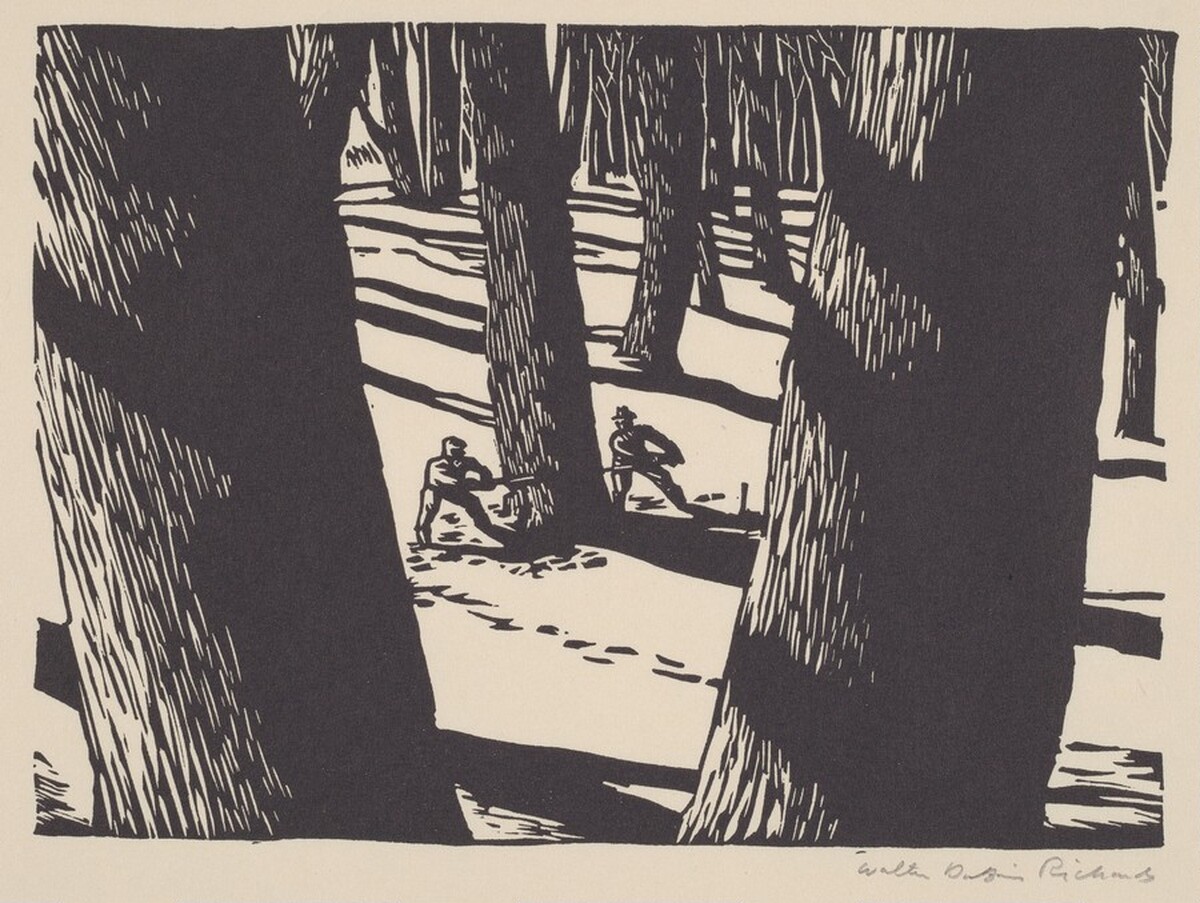 Woodcutters by Walter Dubois Richards