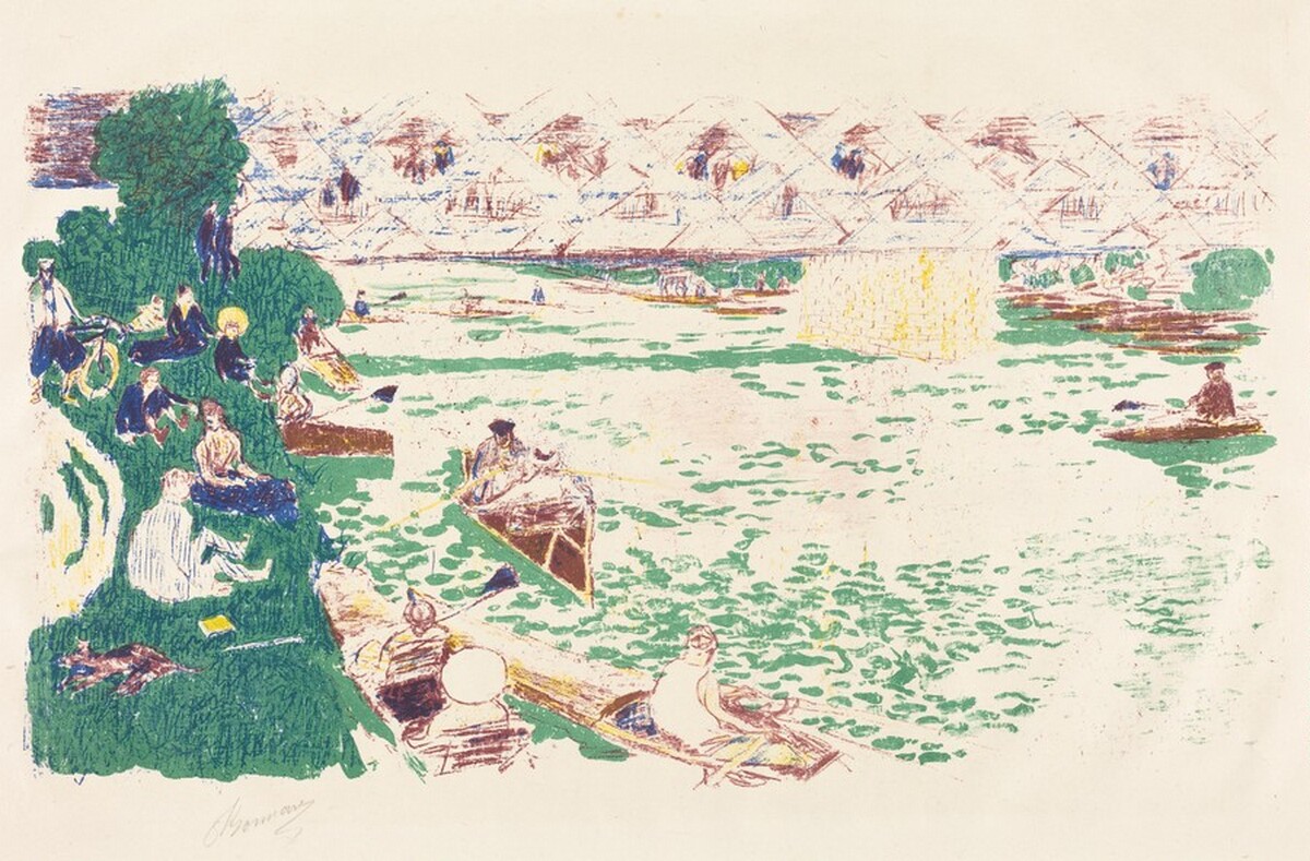 Boating by Pierre Bonnard