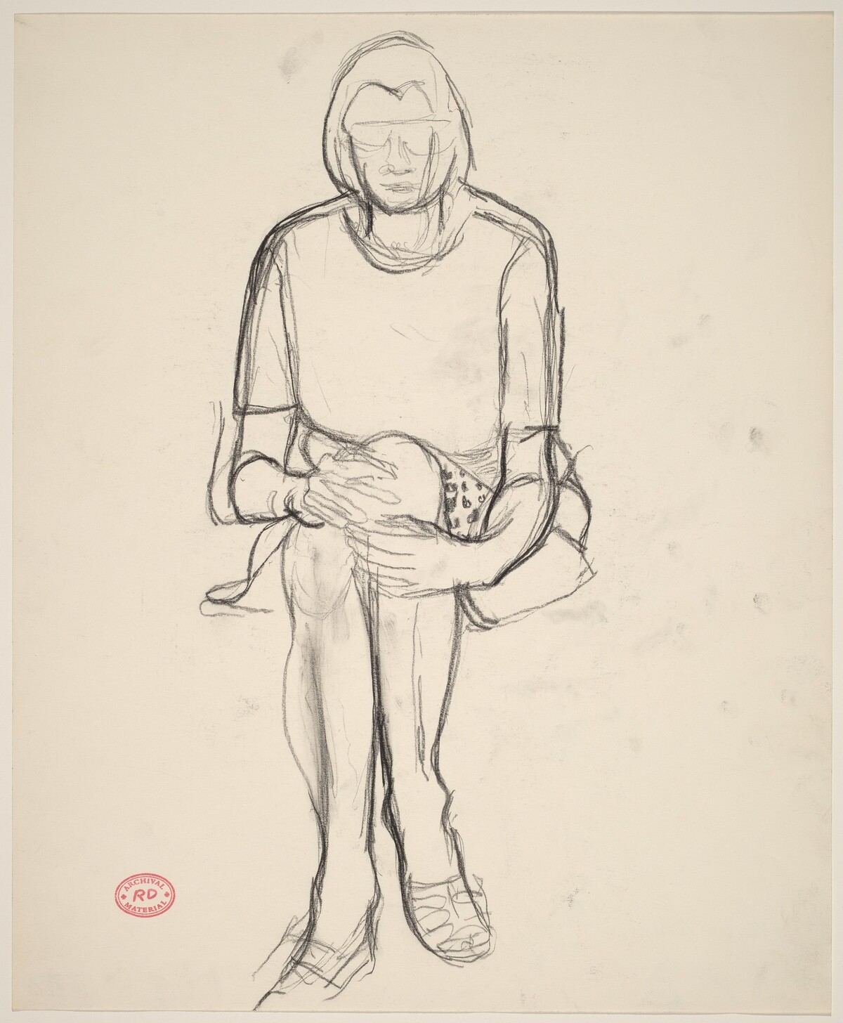Untitled [seated woman with crossed legs] by Richard Diebenkorn