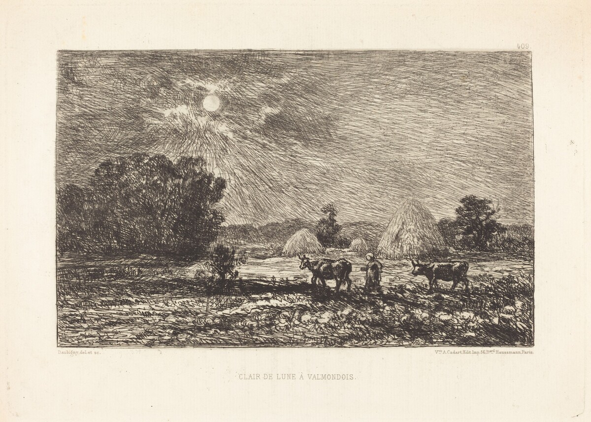 Clair de lune à Valmondois (Moonlight at Valmondois) by Charles-François Daubigny