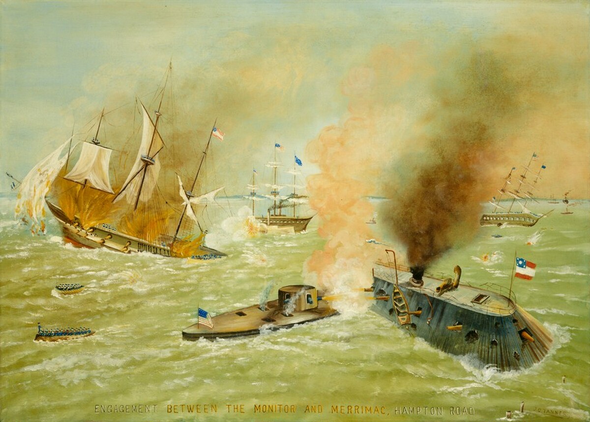 Engagement between the "Monitor" and the "Merrimac" by J.G. Tanner