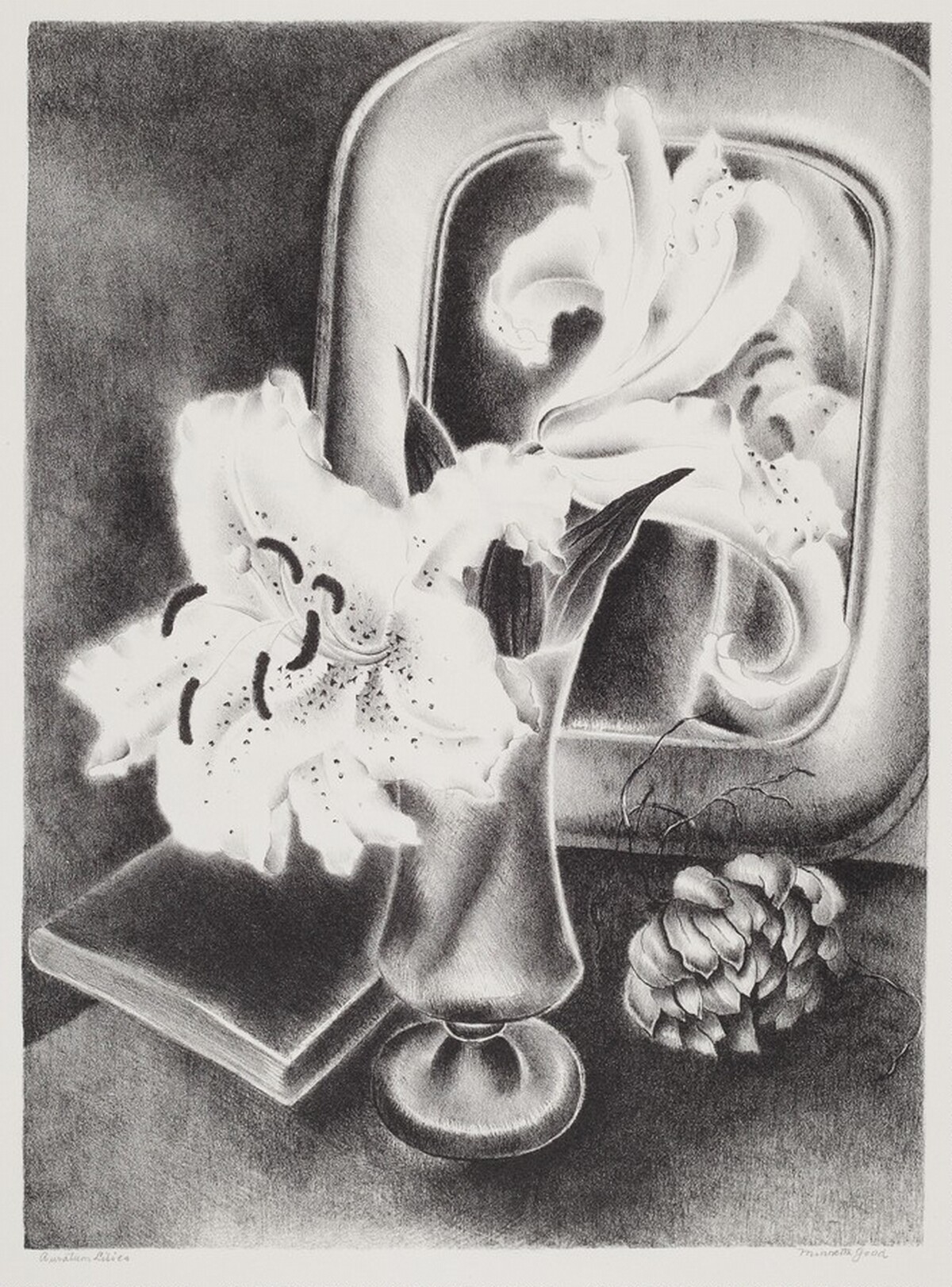 Auratum Lilies by Minnetta Good