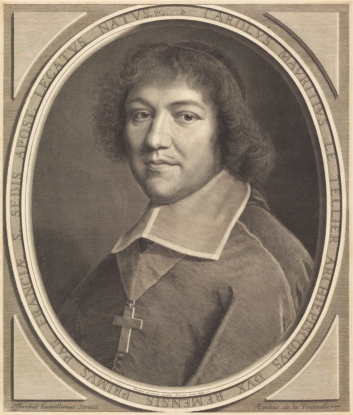 Charles-Maurice Le Tellier by Robert Nanteuil