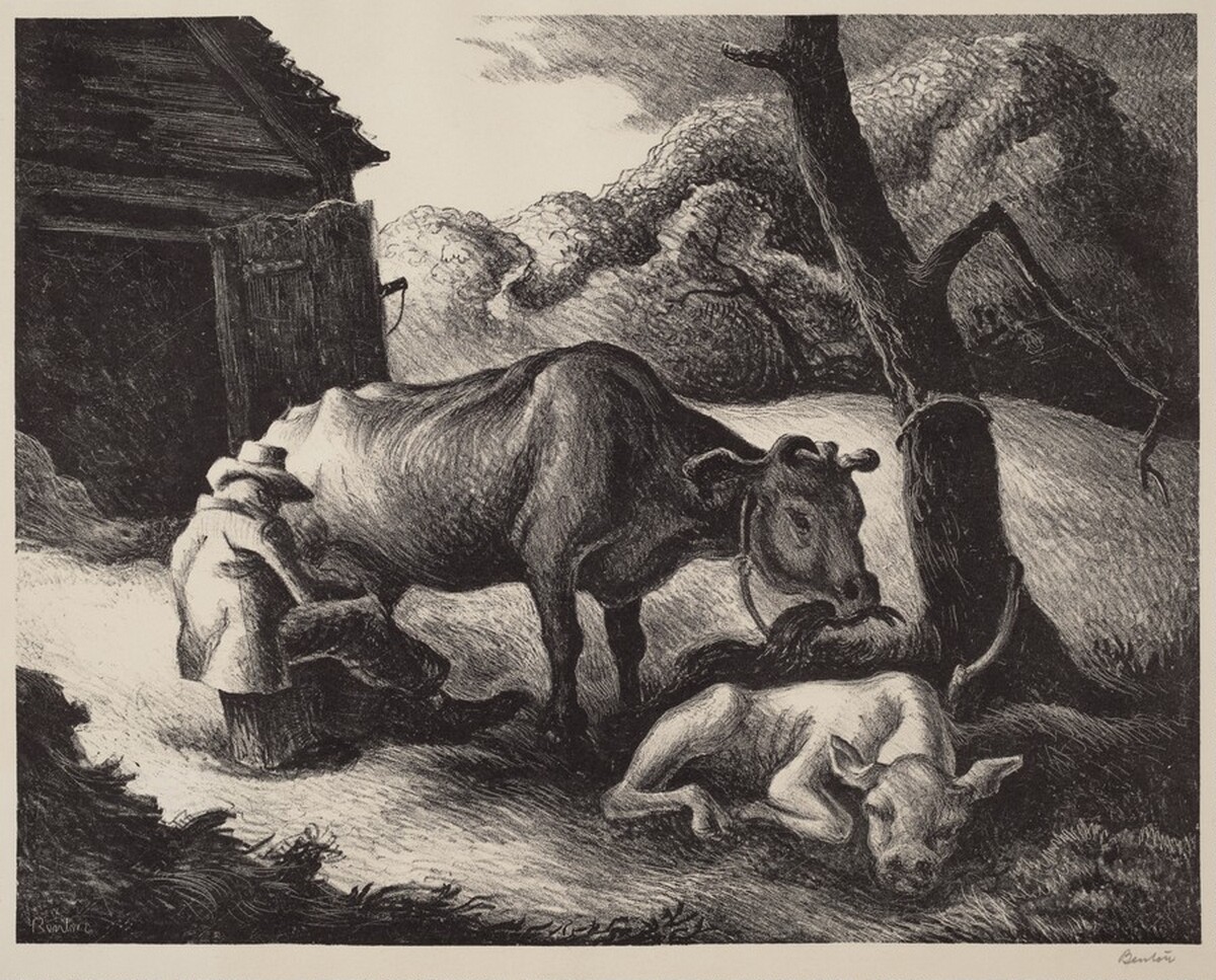 White Calf by Thomas Hart Benton