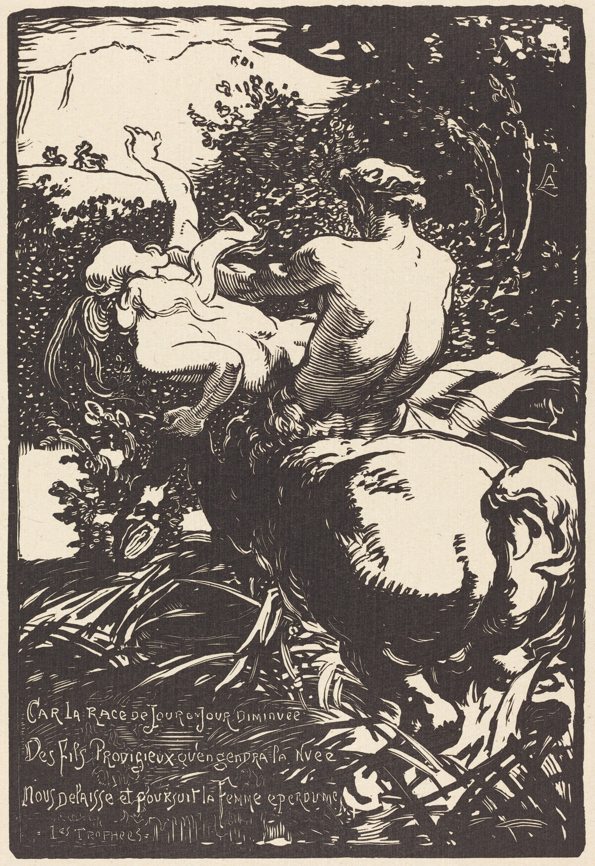 Centaur (Le centaure) by Auguste Lepère