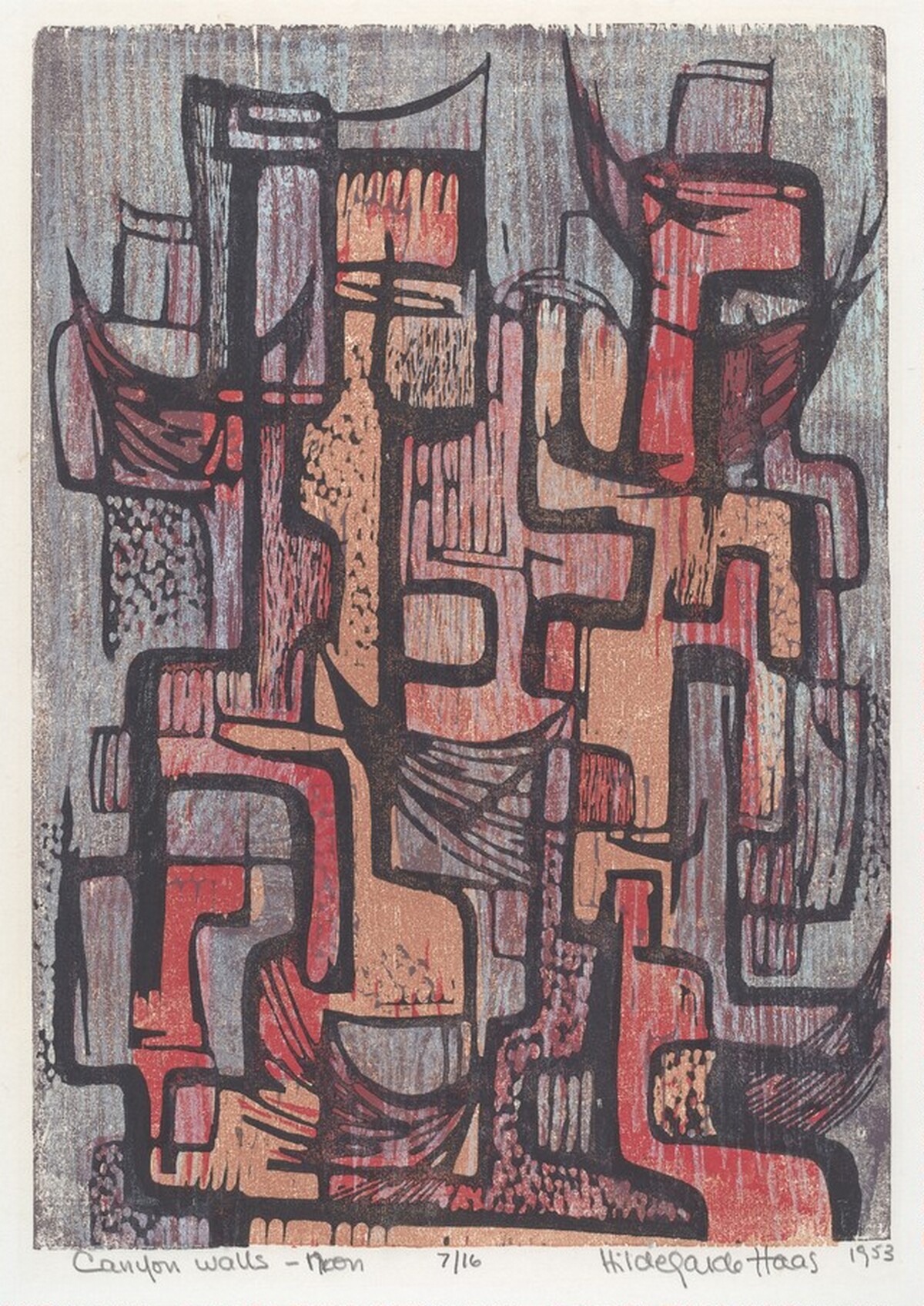 Canyon Walls - Noon by Hildegarde Haas