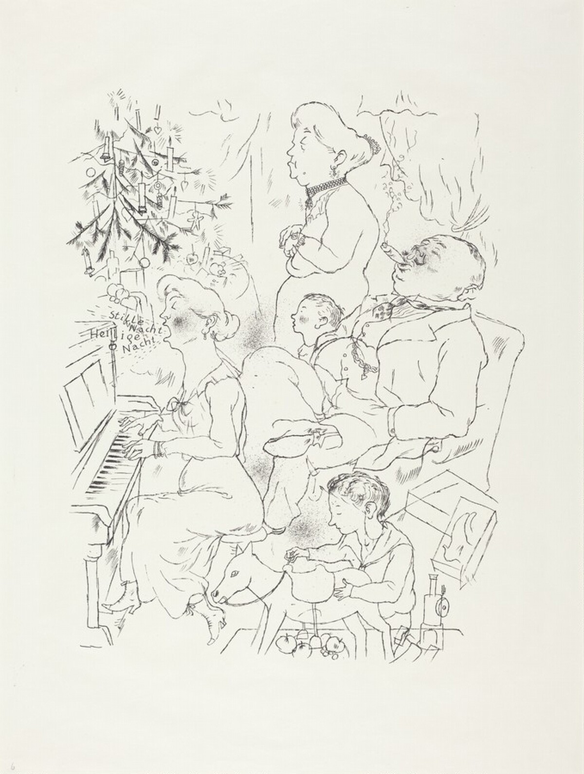 "The blessing of heaven is visibly upon me." ("Gottes sichtbarer Segen ist bei mir.") by George Grosz